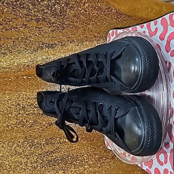 E Size mens 11 Converse All Star Hi Sneakers black monochrome N W/O Tags - Picture 6 of 8